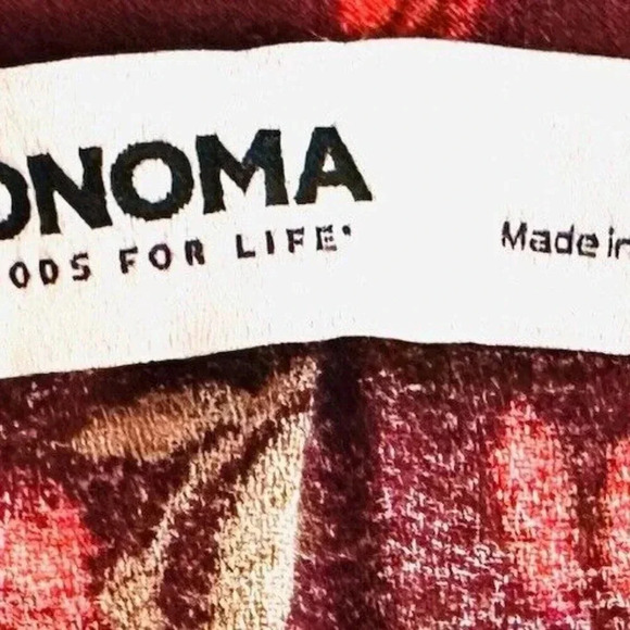 NWT SONOMA Women Long Sleeve Pullover Knee Length Loose Fit Floral Dress Size 2X - Picture 11 of 13